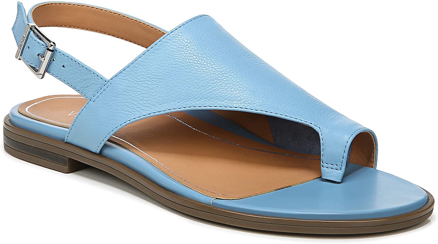 Akiihool Sandals for Women Dressy Summer Women's Citrine Ella Flat Comfort Sandal- Supportive Adjustable Walking Sandals (Brown,9), Size: One Size